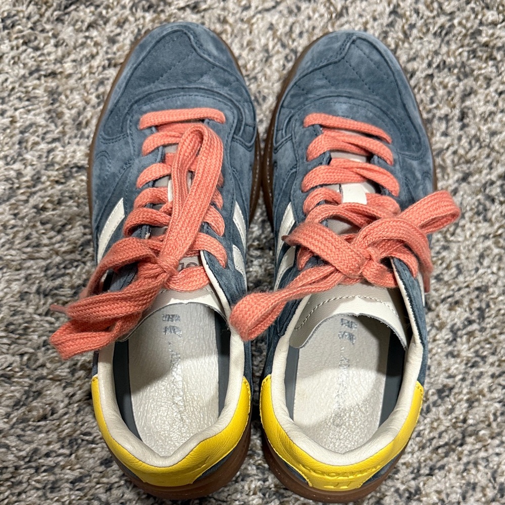 Coolway Sneakers with Yellow and Coral Accents